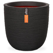 Capi Jardiniere Nature Rib 43x41 cm nero KBLR933 424234