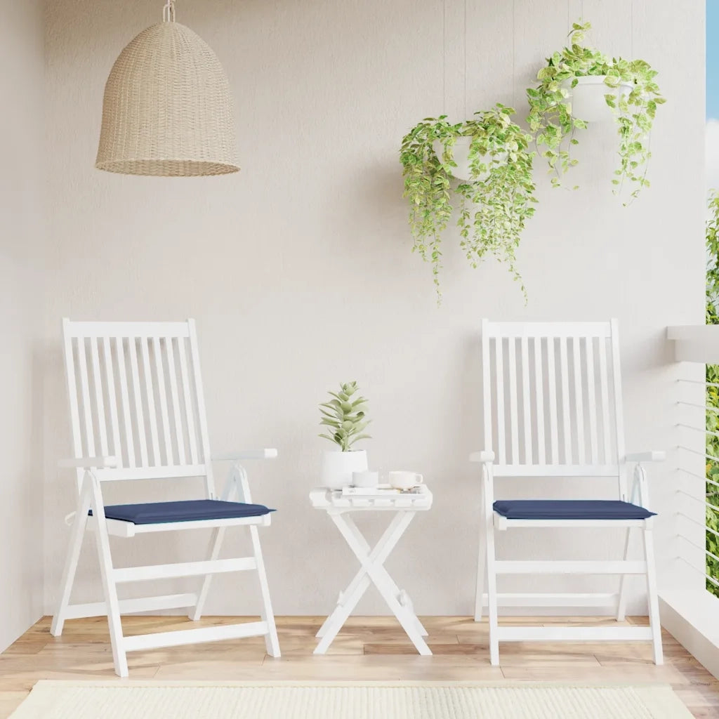 Cuscini per Pallet 2 pz Blu Marino 40x40x4 cm in Tessuto Oxford