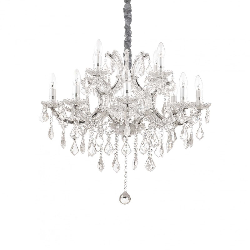 Lampada A Sospensione Napoleon Sp12 Cromo Ideal-Lux
