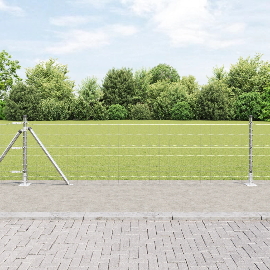 Fondo Euro con 13 Posti Flangiati 0.6x25 m Acciaio Zincato
