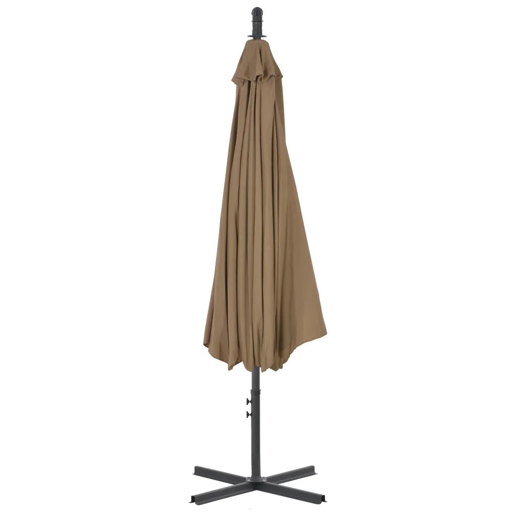 Ombrellone a Sbalzo con Palo in Acciaio 300 cm Grigio Talpa cod mxl 16965