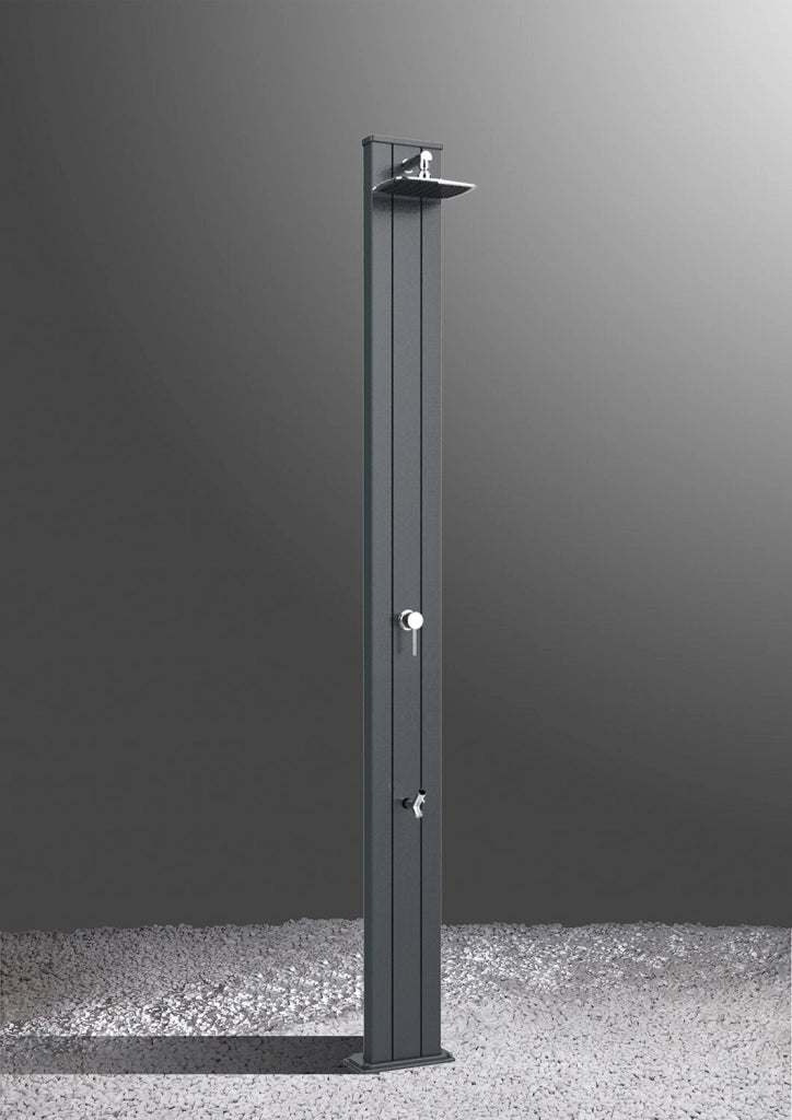 Doccia da Esterno Giardino Miscelatore e Lavapiedi Arkema Spring S Fascia Inox Oro Van Gogh