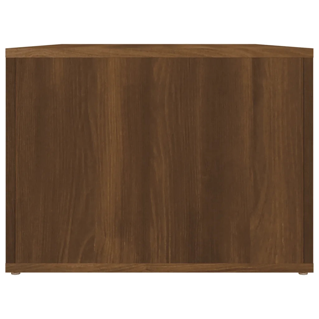 Tavolino da Salotto-Tavolino da soggiorno-Tavolo Rovere Marrone 80x50x36cm Legno Multistrato