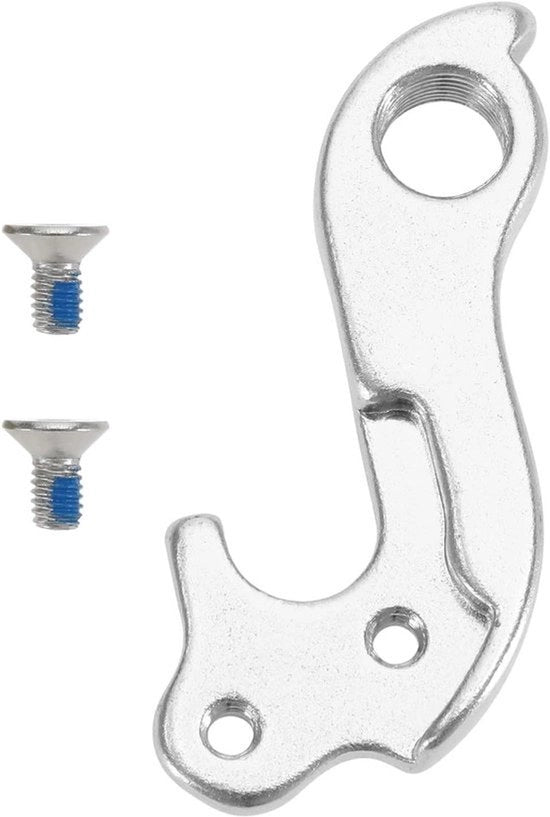 Hanger per derailleur - Materiale in alluminio - Viti incluse - Compatibile - Cubo in acciaio - Finestra in acciaio inossidabile.