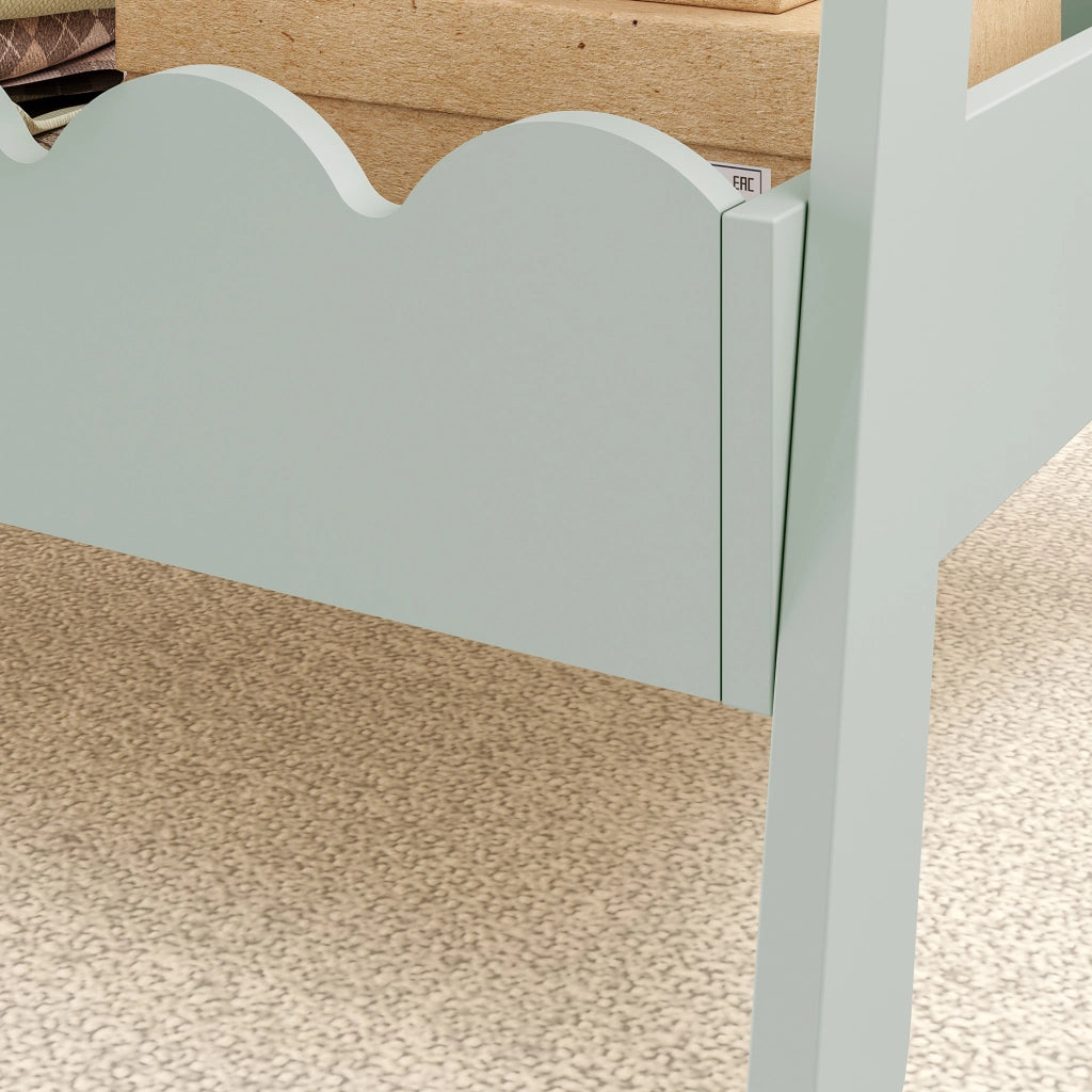 Stand Appendiabiti Vestnes a Forma di Capanna per Cameretta 99 x 66 x 38 cm - Menta Verde [en.casa]