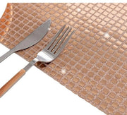 Tavolo con Pailletten Disco - Resistente al Calore - Antiscivolo - 12 Pezzi - 30 x 45 cm - Tappeto da Cucina