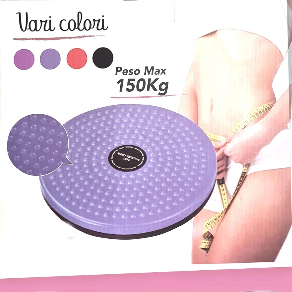 DISCO ROTANTE  FITNESS TORSIONE ALLENAMENTO GAMBE VITA FIANCHI EQUILIBRIO PIEDI