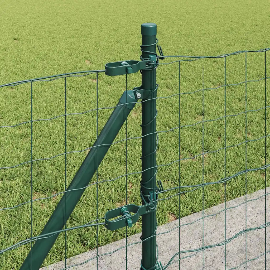 Recinzione con Posto Verde 0,4 x 50 m Acciaio e PVC