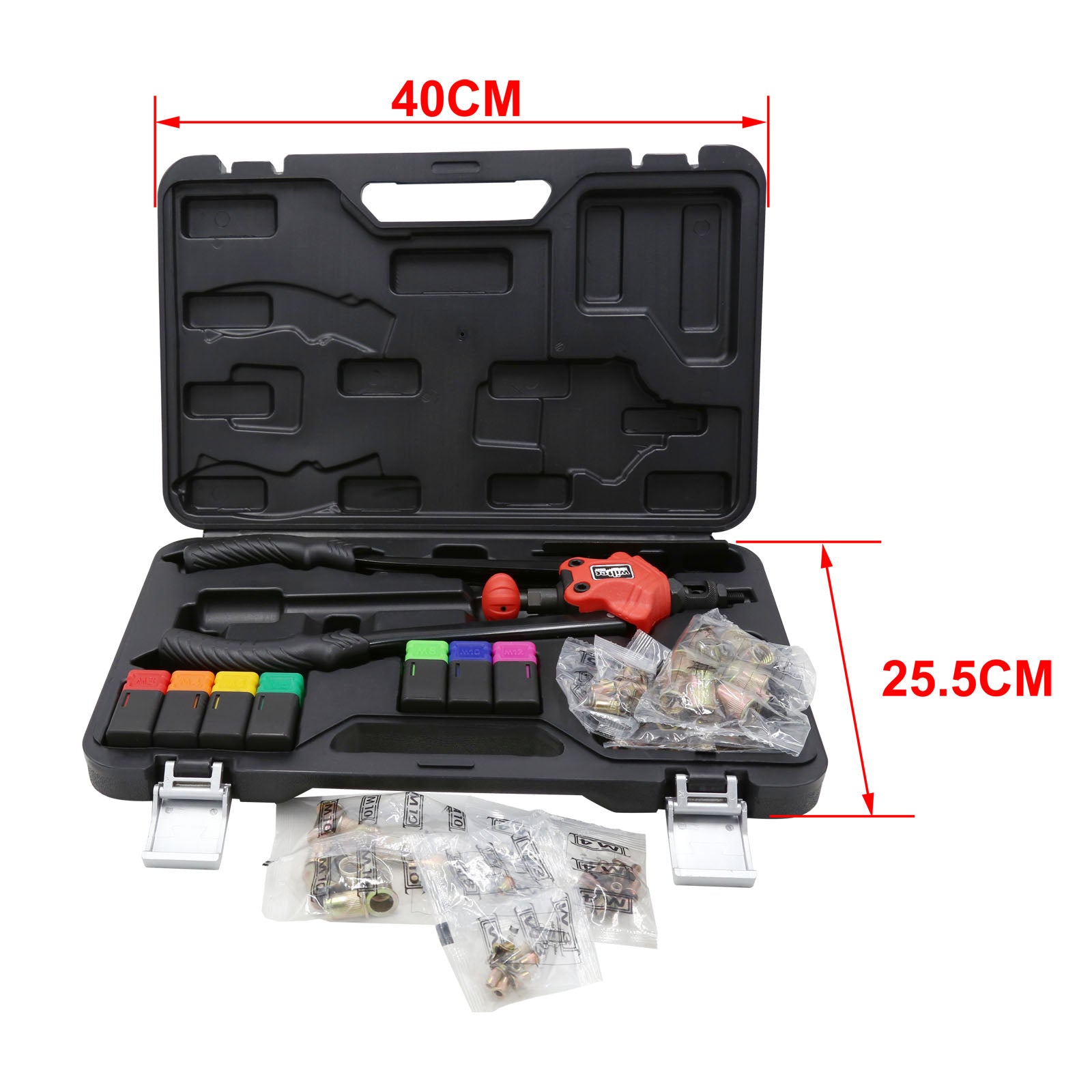 Pinza rivettatrice per dadi ciechi rivetti con 7 punte Set di rivetti ciechi