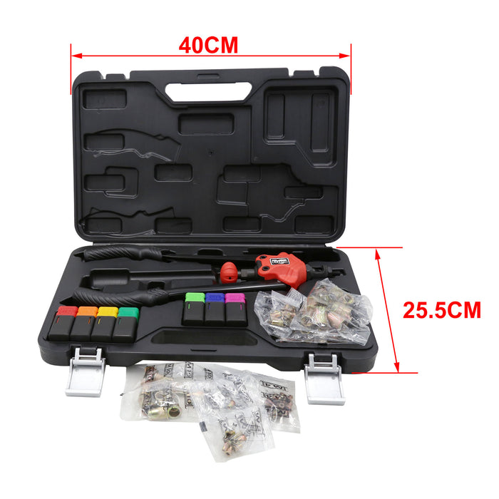 Pinza rivettatrice per dadi ciechi rivetti con 7 punte Set di rivetti ciechi