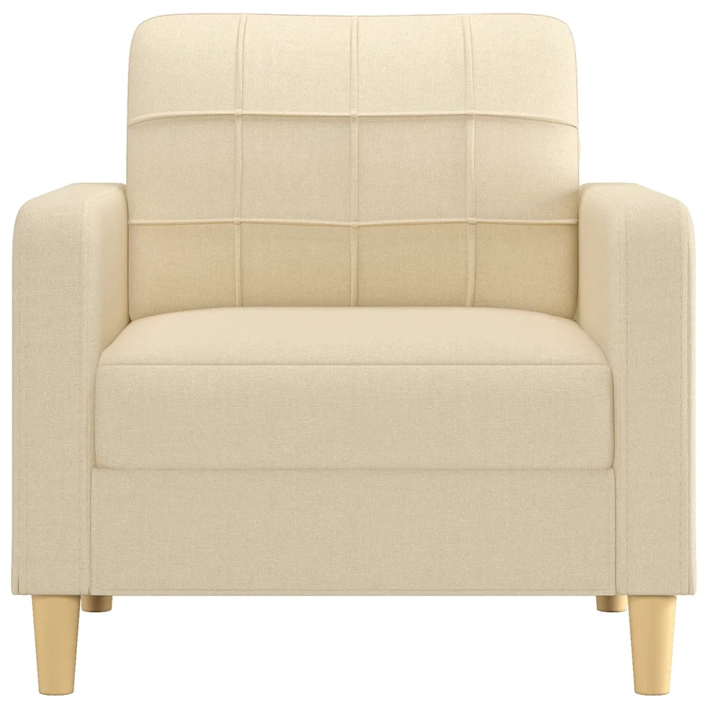 Poltrona | Sedia Relax Crema 60 cm in Tessuto