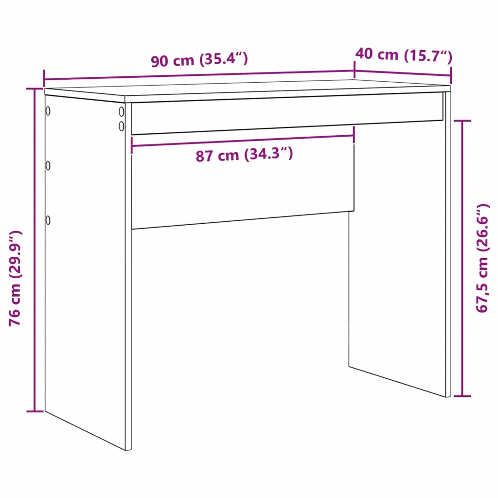 Scrivania Bianco 90 x 40 x 76 cm 869394