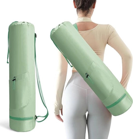Tas multifunzionale per mattonelle yoga con contenitore per acqua e sacchetto impermeabile in fondo