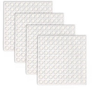 Pannelli di assorbimento per porte trasparenti - 400 pezzi - 8 x 3 mm - Riduzione del rumore - Antiscivolo - Autoadesivo - Gel di silice di alta qualità - Pads in gomma