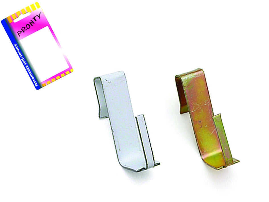 GANCI PER BRIS BRIS PER INFISSI IN ALLUMINIO IN BLISTER- - acciaio ox, in bl.4 pz. - 12 blister