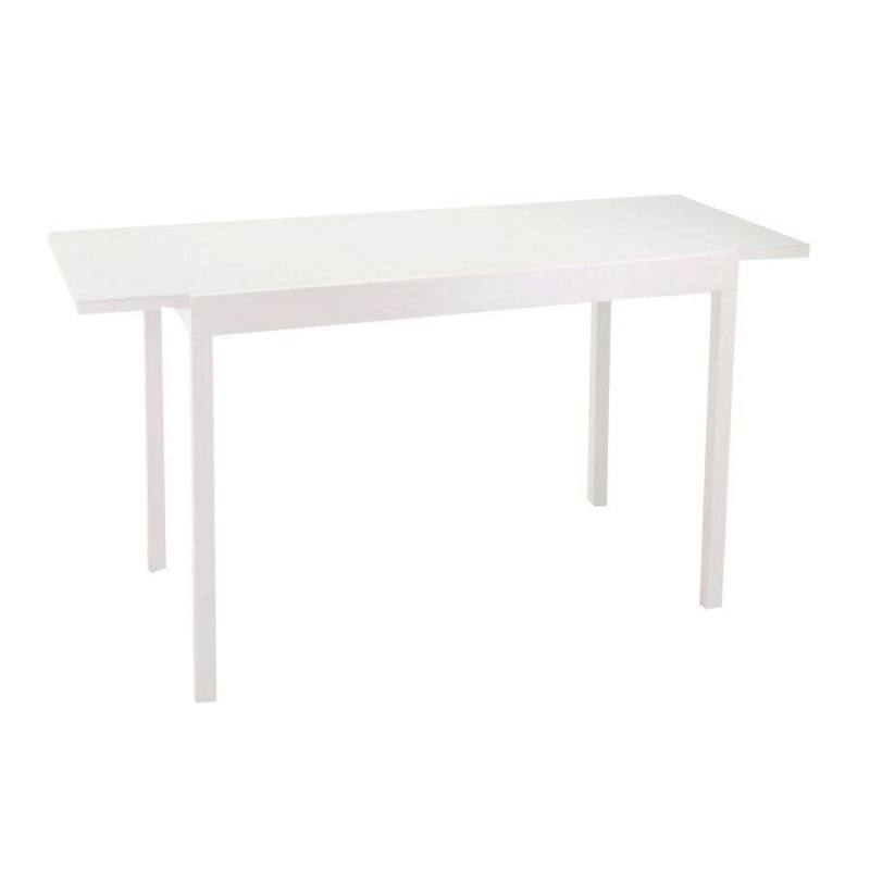 Tavolo alluminio boise bianco opaco allungabile cm 160/220x90h67,5/75