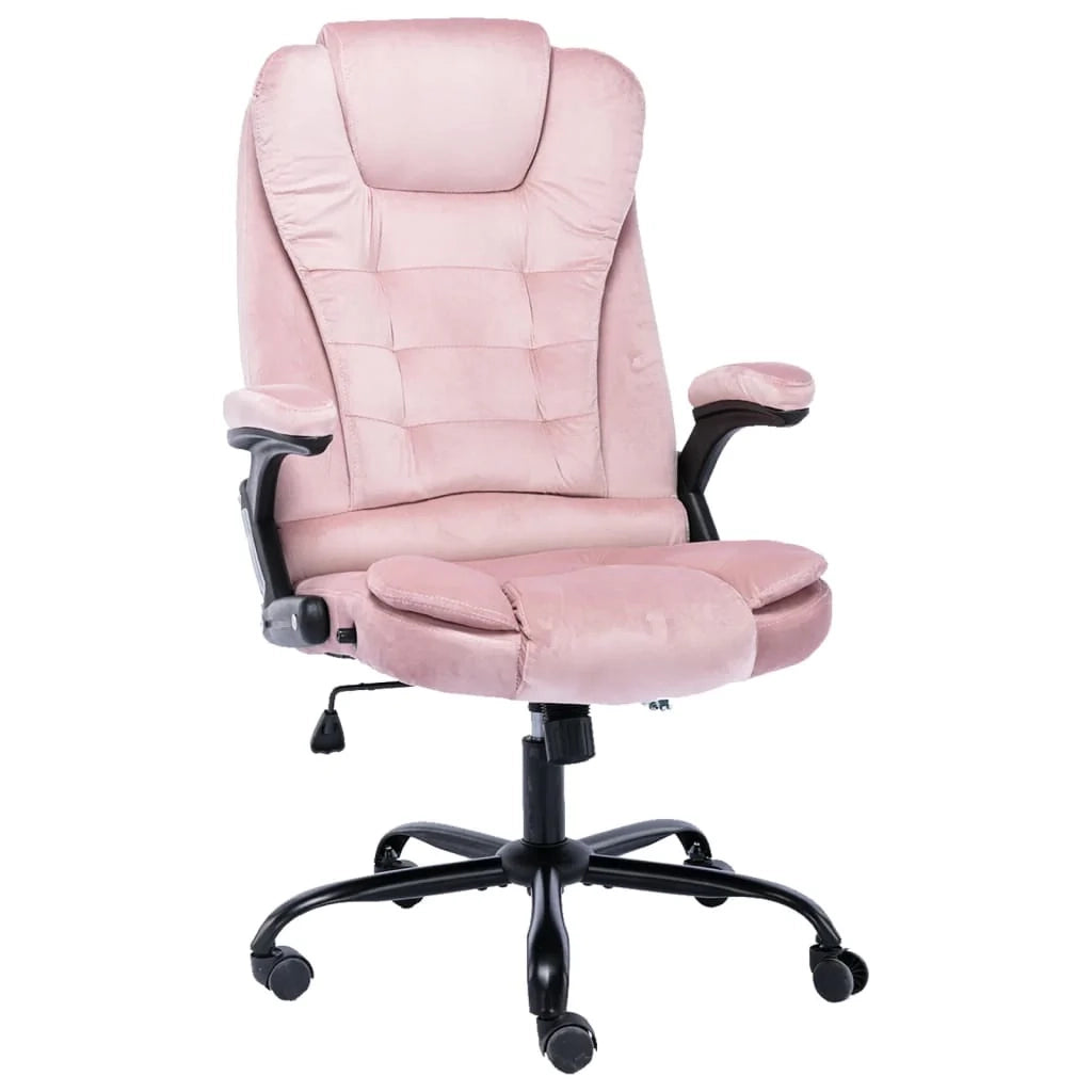 Sedia da ufficio/sedia da studio/poltrona rosa Rosevelours 02_0024058