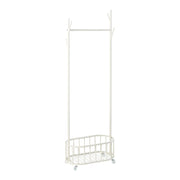 Appendiabiti in acciaio bianco con ruote 175 x 60 x 32 cm 03_0010282