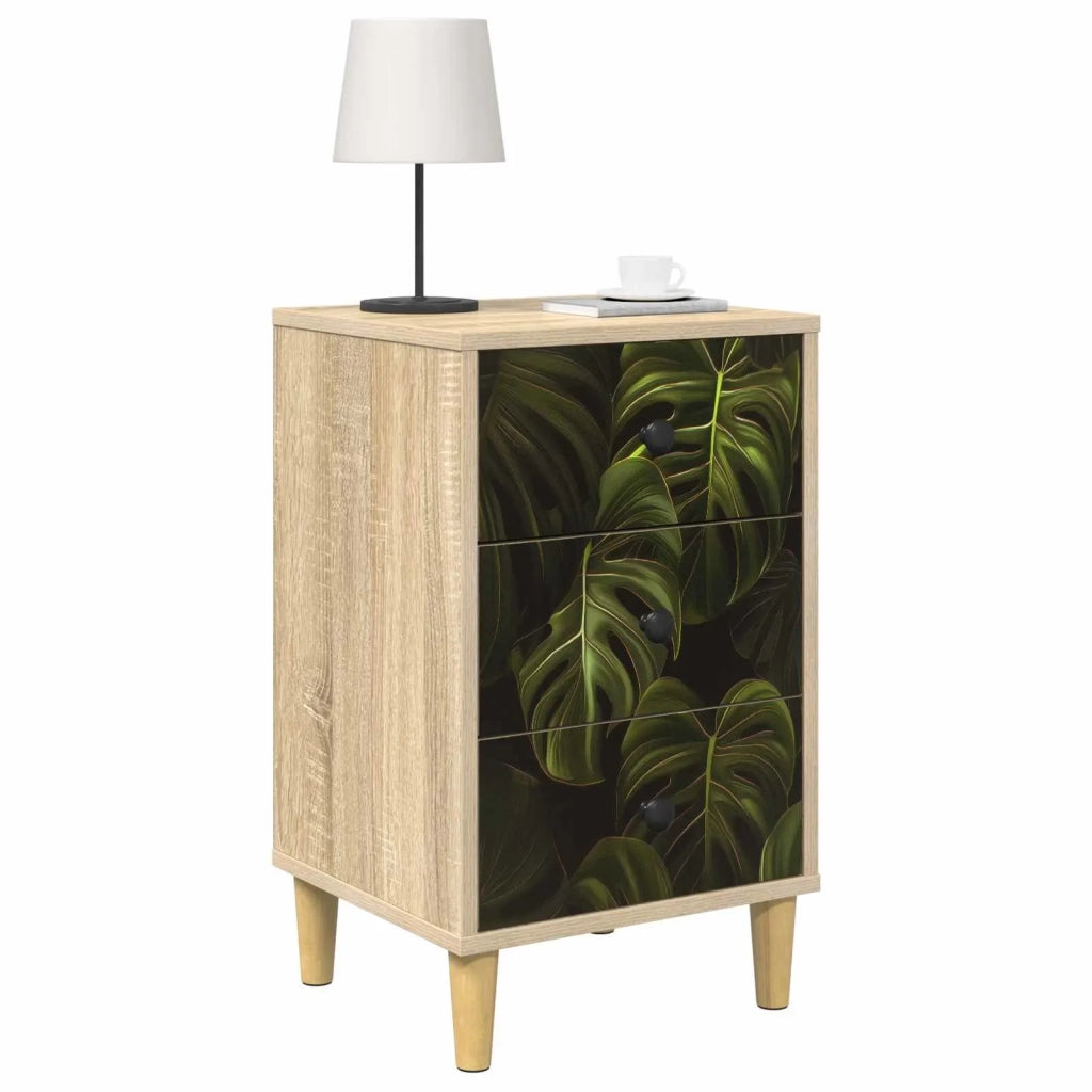 Armadio da Notte ELBURG 2 pz Rovere Sonoma 36 x 33 x 60 cm 8007278
