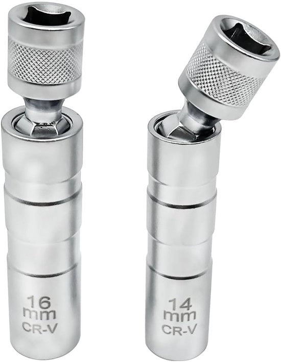 Set di chiavi a sega a doppia testa - autoaccessori - sega a sega - 14 mm/16 mm - Strumento di rimozione - Bocchetta a doppia testa - Magnetico - Acciaio trattato con trattamento Trinix - Zinco