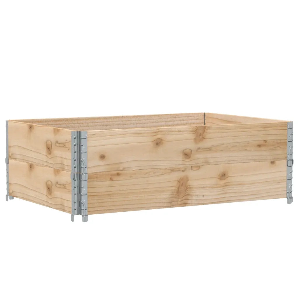 vidaXL Fioriera da Giardino Marrone 120x80 cm Legno Massello di Pino