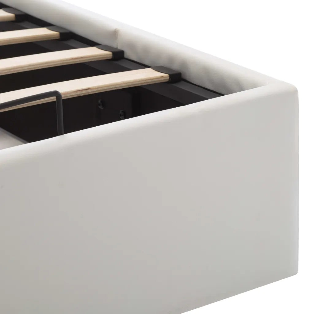 Giroletto con Contenitore Idraulico Bianco Similpelle 100x200cm 285517