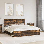 Struttura del letto Rovere fumé 180 x 200 cm Pino massello 3410978