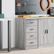 Armadietto per Garage Grigio Sonoma 40x51x85 cm