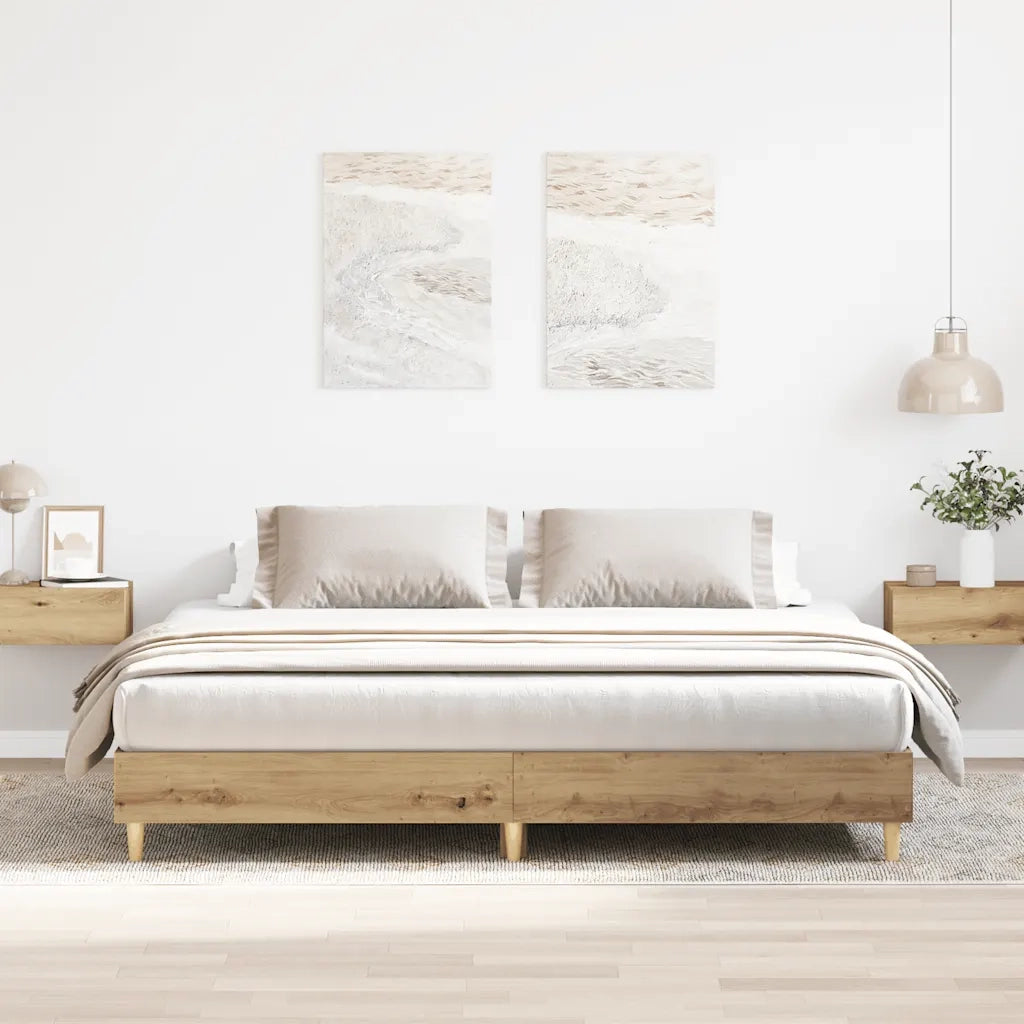 Giroletto senza Materasso Rovere Artigianale 180x200 cm 3329029
