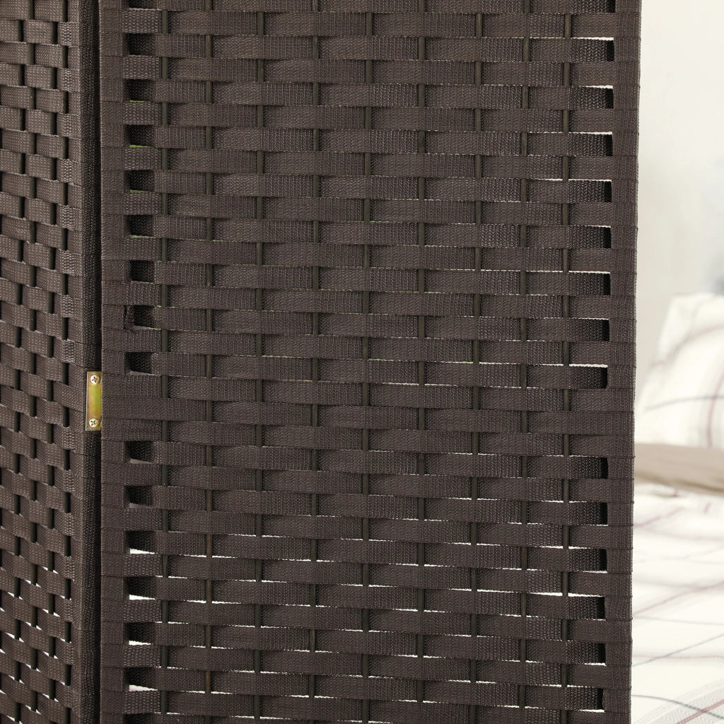 Paravento Separatore 4 Pannelli ¨C Xylo ¨C Marrone 160x170 cm