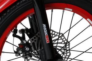 Bicicletta per Bambini 16" Freni a Disco Magik-Bike Racer Rosso