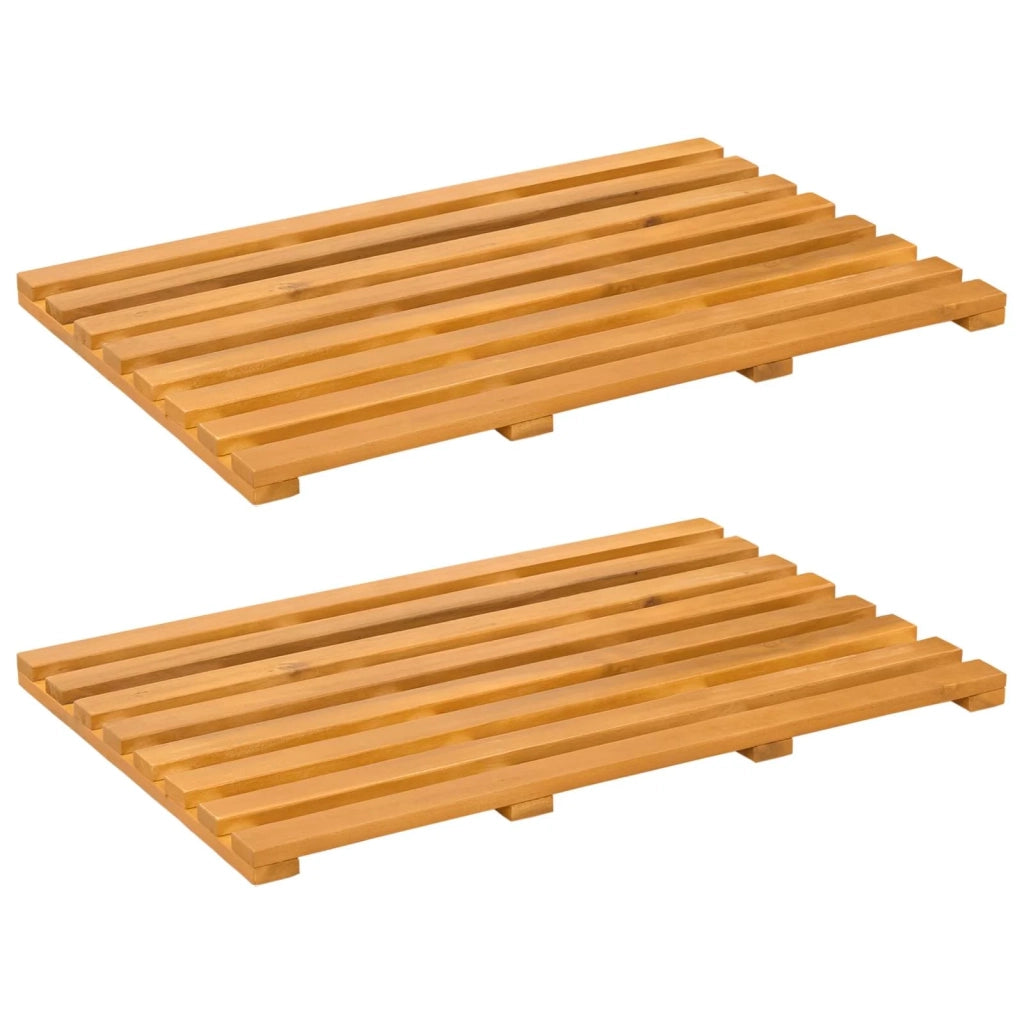 Tappeto da bagno Tinta unita Marrone 56 x 37 x 2,5 cm legno 42025258