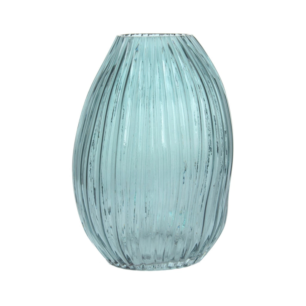 Vaso in vetro soffiato Sidney blu