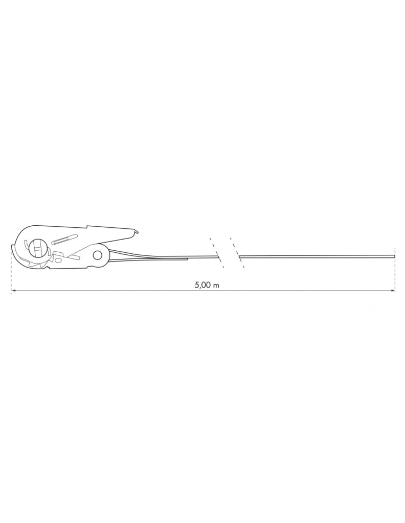 Set di 2 cinghie a cricchetto, 5m, rosso - THIRARD