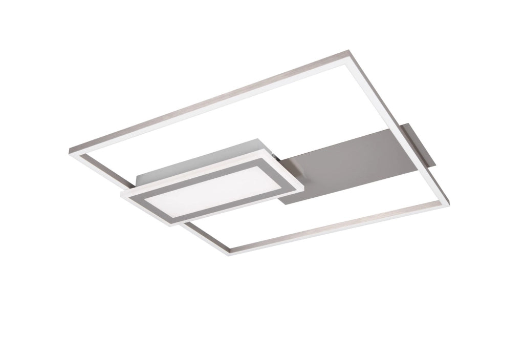 Plafoniera LED geometrica SPIRO RL 32W cromo 53 cm