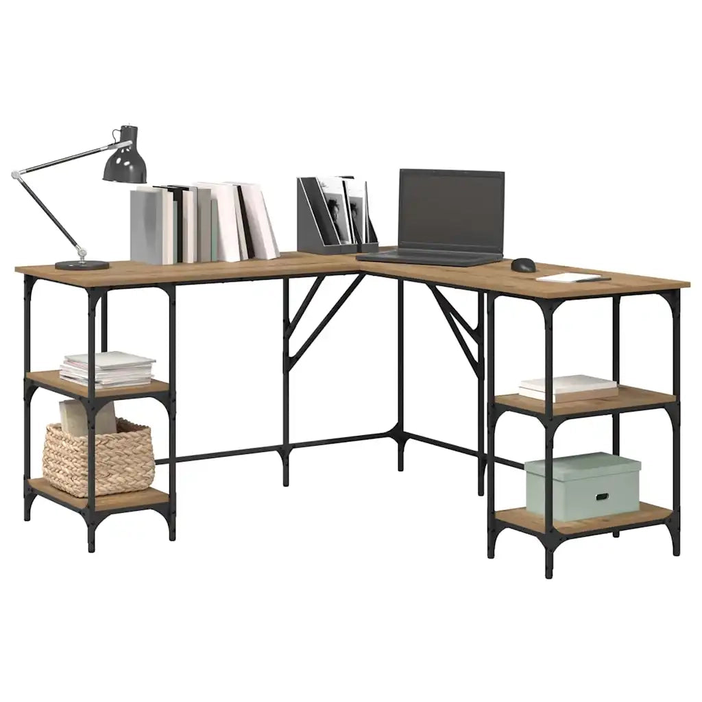 Scrivania Rovere artigianale 139 x 139 x 75 cm