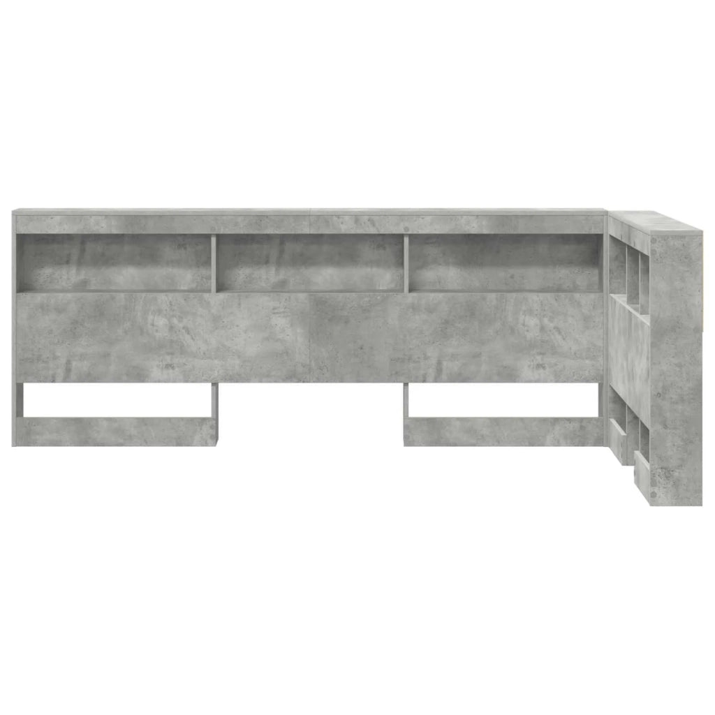 Testata contenitore Grigio cemento 100 cm Legno multistrato 3335464
