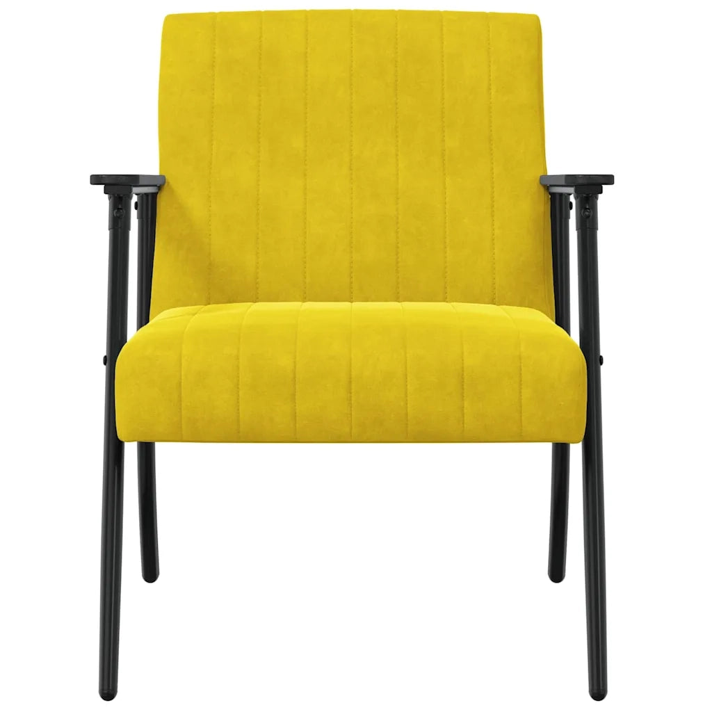 poltrona Giallo 59 x 75 x 78 cm Velluto 42017686