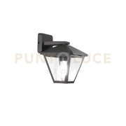 APPLIQUE DOWN PRISMA ANTRACITE 1 LUCE ATTACCO E27 IP44 16X19,1X21,8CM