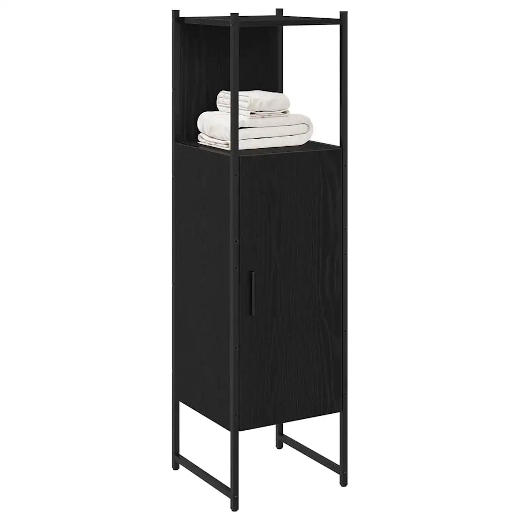 Set di mobili per il bagno Rovere Nero 33 x 33 x 120,5 cm 863122