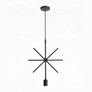 Trade Shop - Lampada A Sospensione Moderna A Stella Per Lampadine E27 Portalampada B35-x - Nero