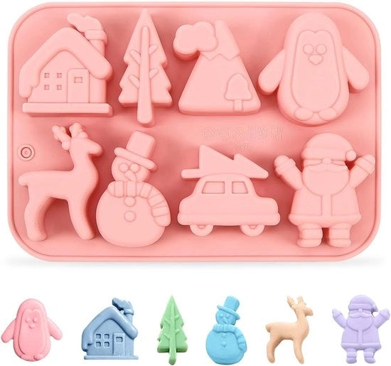 Set di Forme per Biscotti in Silicone per Creazioni Festive
