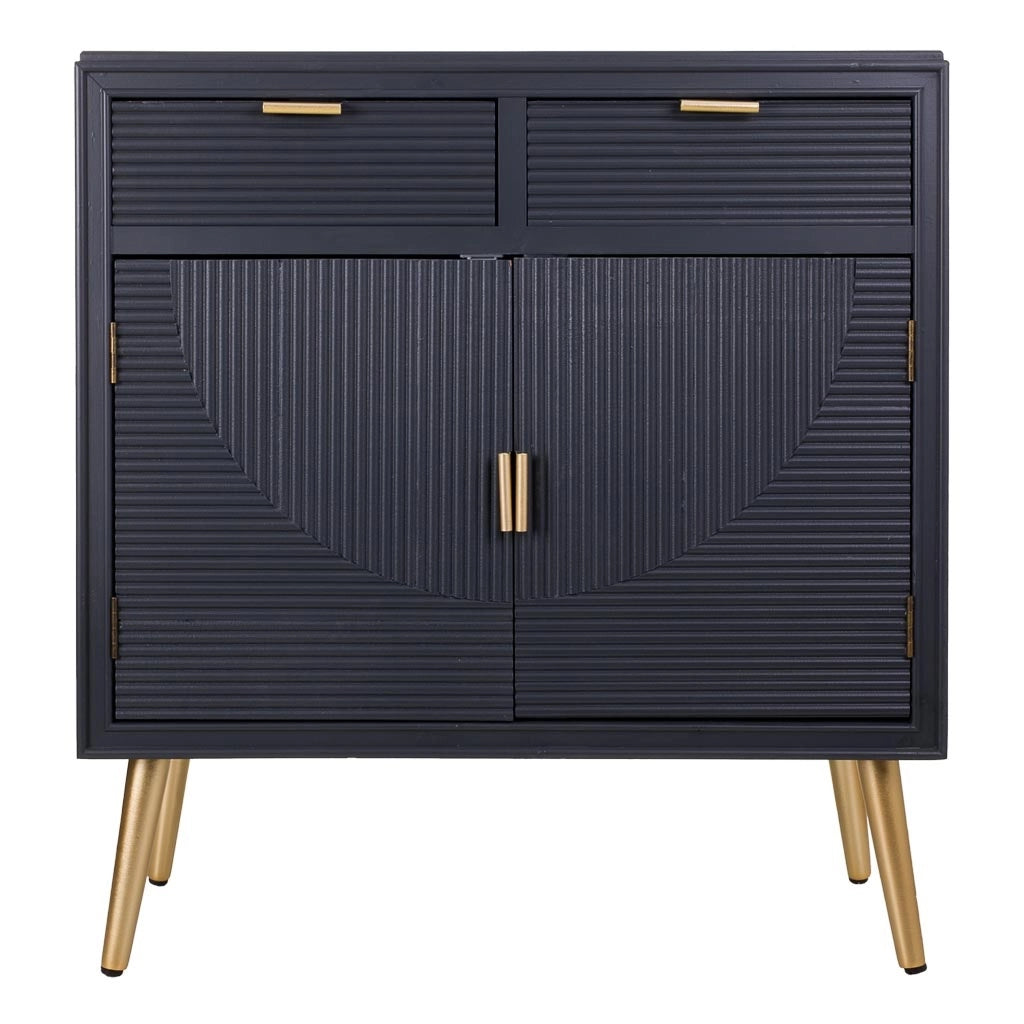 Mobile da ingresso in legno grigio scuro 80x36,5x85,5h