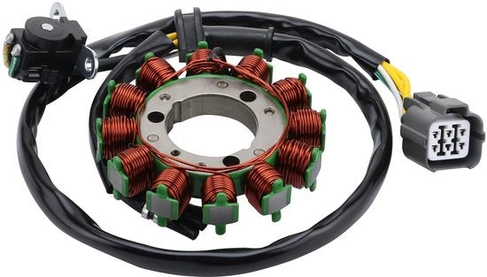 Componente di Stator di Alta Qualità - 12 Avvolgimenti 5 Conduttori - Adatto per KX250F/KX250/KX450F - Codice OEM 21003-016 - Qualità Elevata - Per Motocicli 2011-2020 - Stator per Motocicli