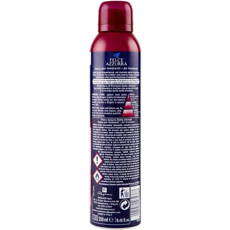 FELCE AZZURRA ARIA DI CASA SPRAY PROFUMATORE PER AMBIENTE FRAGRANZA NOTTI D'ESTATE 250 ML