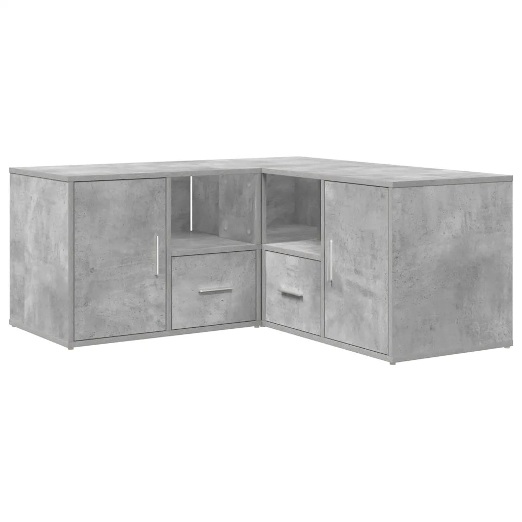 Mobile Angolare Grigio Cemento 160x40x45 cm in Truciolato 3307822