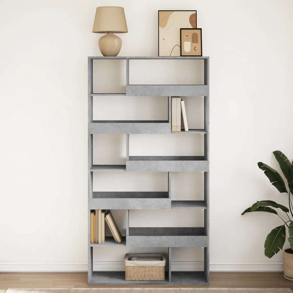 Libreria Grigio Cemento 100x33x187,5 cm in Truciolato 3309351