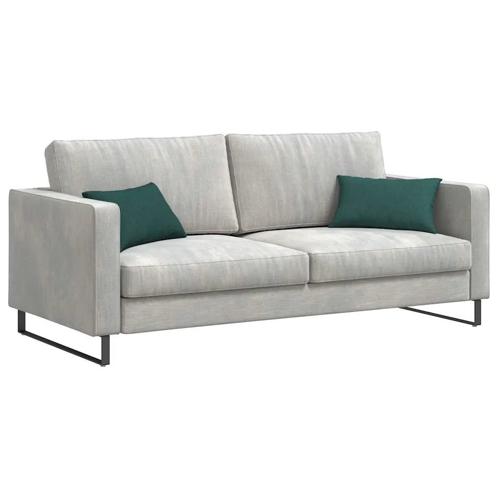 Cuscini da Divano 2 pz-Set di 2 Cuscini per Sofa Verde Scuro 50 x 30 cm Tessuto