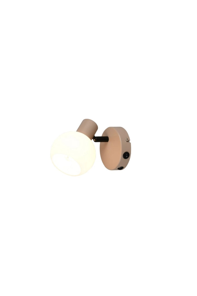 Faretto da parete-soffitto beige girevole 1xE14 BOBA RL