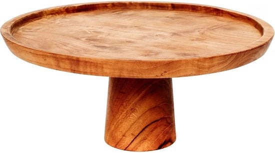 Piatto per dolci in radice di teak - Tavola da dessert - Tavolo da pranzo - Decorazione multiforme - 28 cm x 28 cm x 13 cm